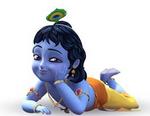 Wallpaper little krishna